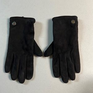 Talbots black suede gloves. Size X-large.